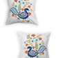 Peacock Print Set of 2 Cushion Cover