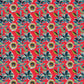 Blue & Red Floral Print AC Room 120 GSM  Cotton Double Bed Dohar