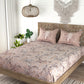 EVER HOME Floral Print100%Cotton Super King Size Bedsheet Set for Double Bed