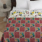 Red Colour Ethnic Motif AC Room 120 GSM Double Bed Dohar