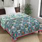 Turquoise Colour Color Ethnic Motifs AC Room 120 GSM Single Bed Dohar
