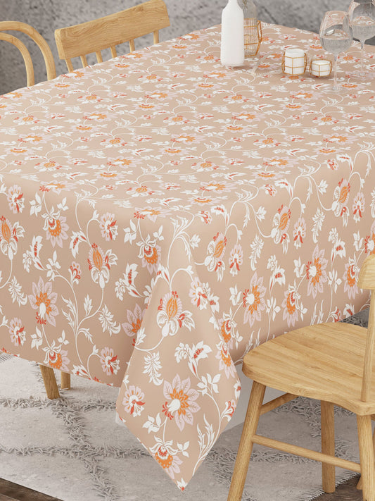 Ornamental Print Orange Table Cover
