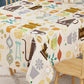Teaster Printed Beige Colored Cotton Table Cover