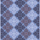 Purple Geometric Print Cotton Table Cover