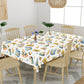 Food Items Print Multi Colored 6 Seater Table Cover