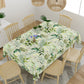 Green Leaf Print 6 Seater Table Cover