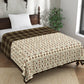 Brown & Beige Ethnic Motifs AC Room 120 GSM Cotton Single Bed Dohar