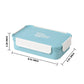 Flair - Trendy Medium Stainless Steel Lunch Box 1Pcs (700ML) Sky Blue - Ghar Sajawat