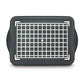 Freelance - Anti Slip Polypropylene Polka Dots Serving Tray 40.2*29 Cm Grey - Ghar Sajawat