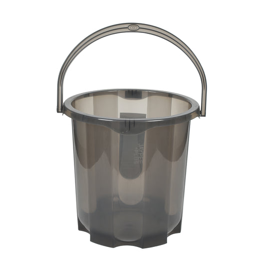 Jaypee Plus - Lucent Everyday BPA Free Vergin Plastic Bucket 25Ltr Smoke Grey - Ghar Sajawat