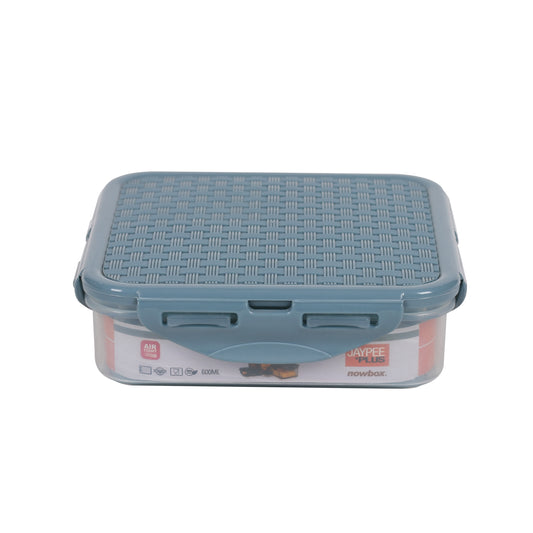 Jaypee Plus - Now Box S5 BPA Free Plastic Storage Airtight Container 1Pcs (600ML) Blue - Ghar Sajawat