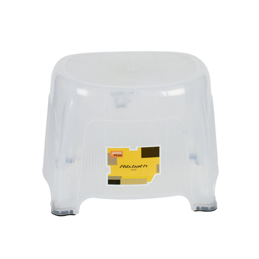 Jaypee Plus - Rib Bath Stool Lucent BPA Free Vergin Plastic Stool Transparent - Ghar Sajawat