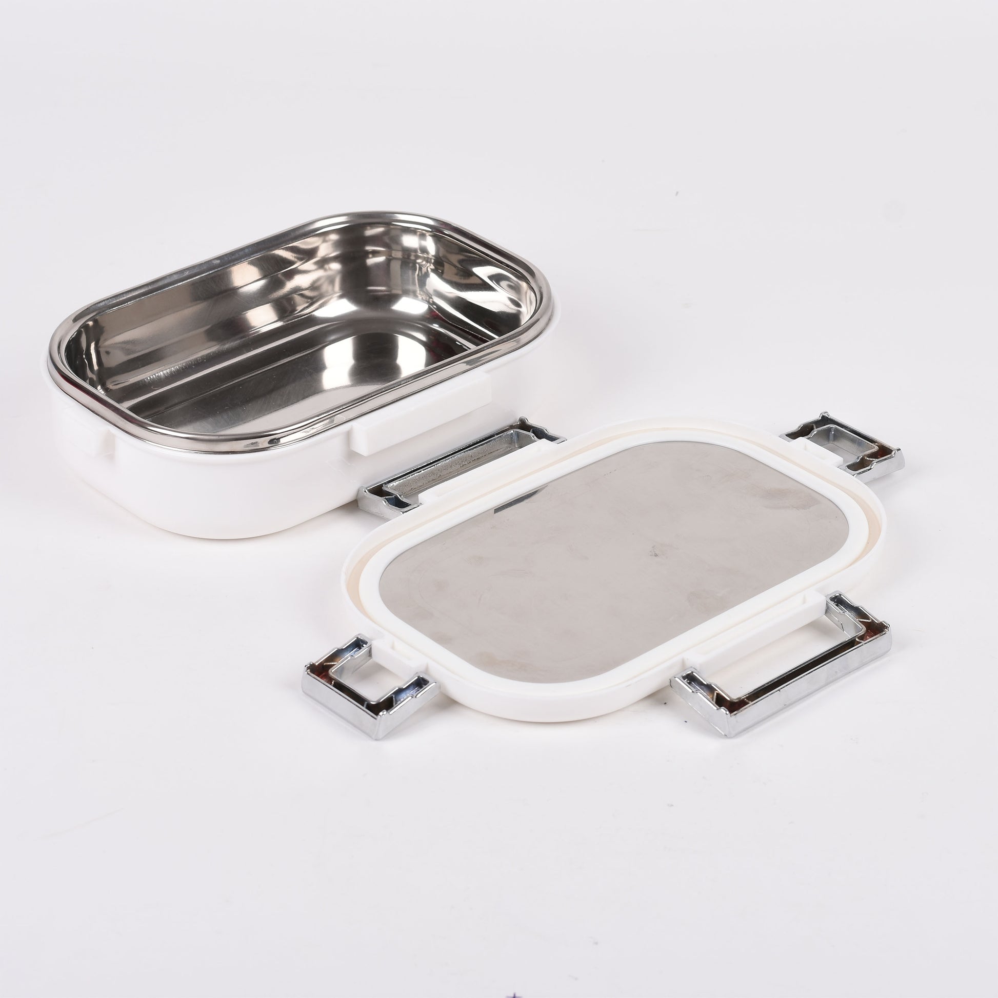 Jaypee Plus - Top Steel Stainless Steel Lunch Box 1Pcs (650ML With Spoon) White Ben Ten - Ghar Sajawat