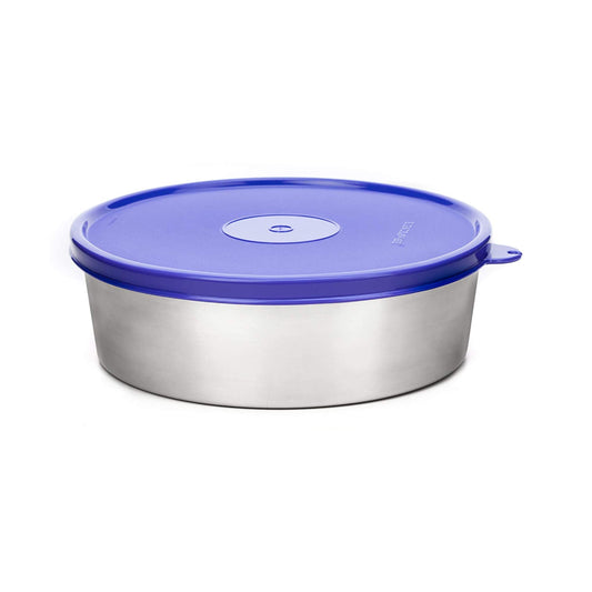 Signoraware - Classic Round Satainless Steel Food Container 650ML () Purple - Ghar Sajawat