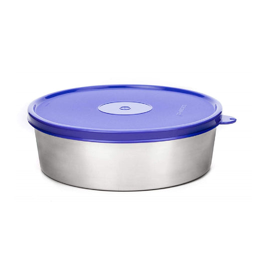Signoraware - Classic Round Satainless Steel Food Container 900ML () Purple - Ghar Sajawat