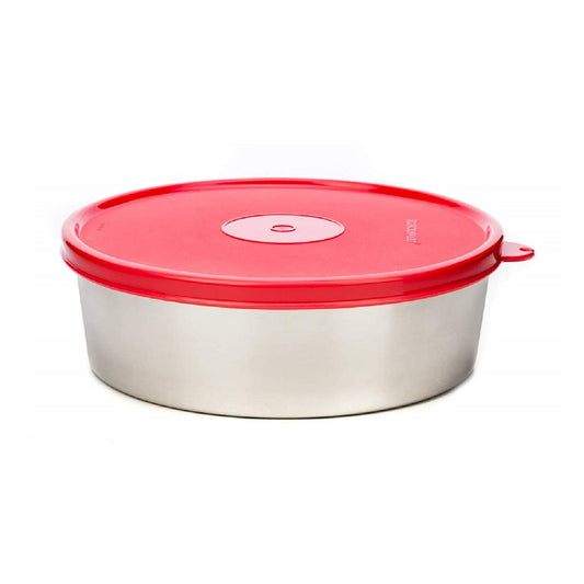 Signoraware - Classic Round Satainless Steel Food Container 900ML () Red - Ghar Sajawat