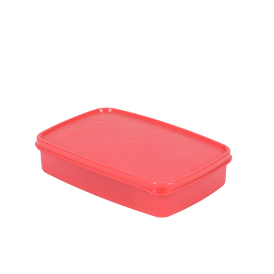 Signoraware - Compact Plastic Big BPA Free Plastic Lunch Box 1Pcs (1Pc-850ML+2Pcs-100ML) Red - Ghar Sajawat