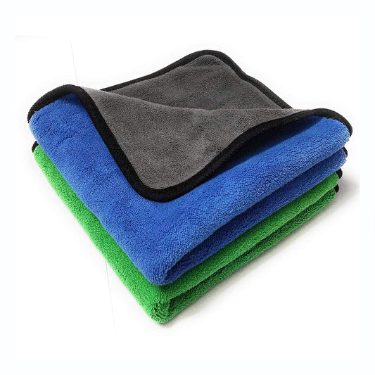 Signoraware - Glowmax Double Sided Microfiber Cleaning Towel , 600 G.S.M 40 x 30 Set Of 2 (Sw-6709) Multicolor - Ghar Sajawat