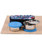Signoraware - Midday Twin Wall Stainless Steel Lunch Box Set Of 2Pcs (2Pcs-260ML) Blue - Ghar Sajawat