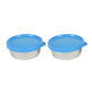 Signoraware - Mini Mate Satainless Steel Food Container Set Of 2Pcs (60ML) Blue - Ghar Sajawat
