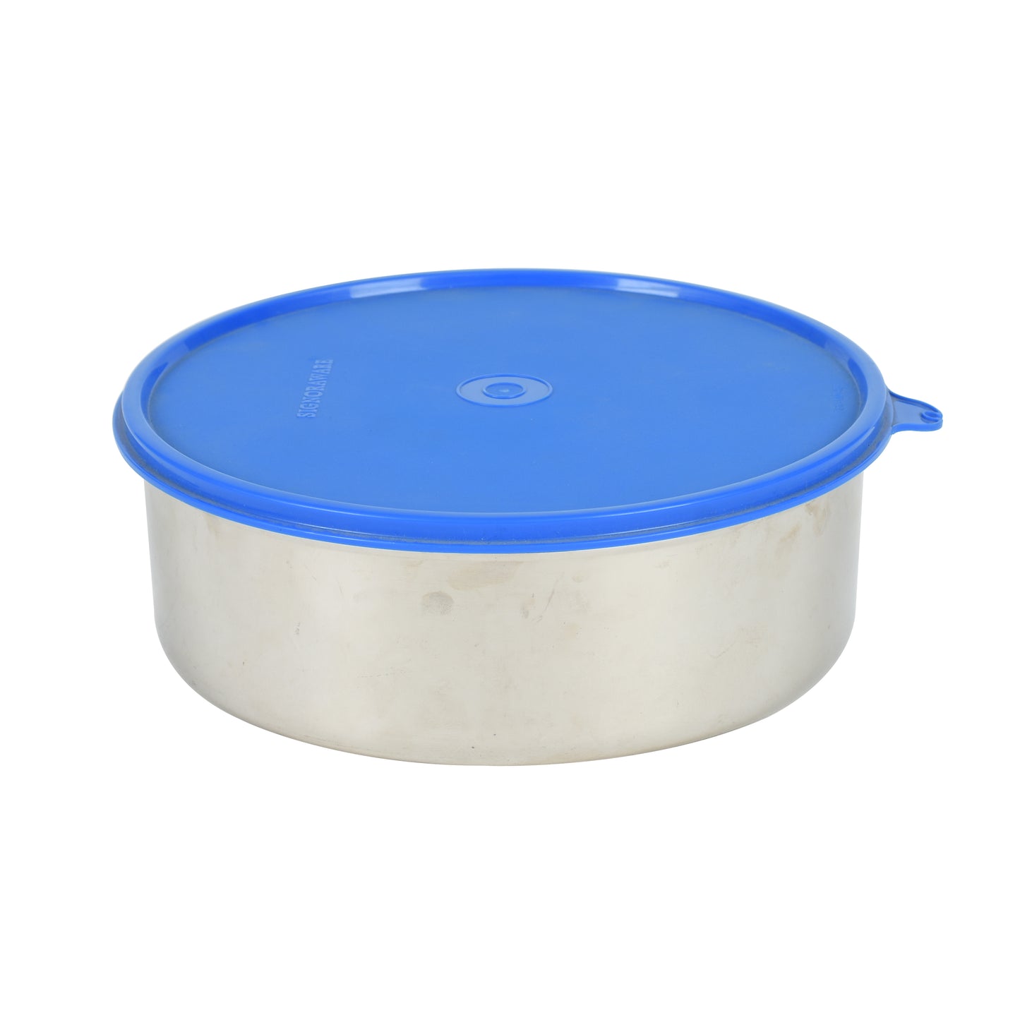 Signoraware - Papad Chapati Satainless Steel Food Container 1750ML Blue - Ghar Sajawat