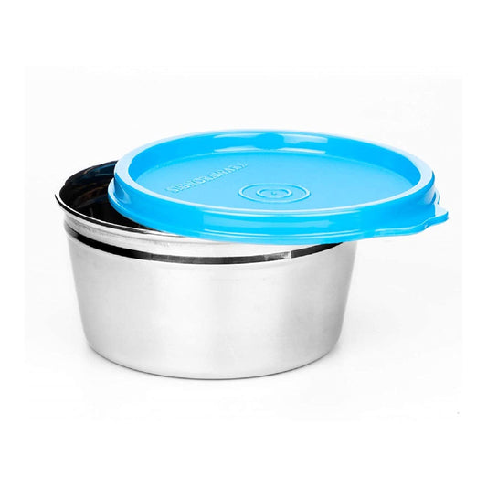 Signoraware - Tiny Wonder Satainless Steel Food Container 250ML () Blue - Ghar Sajawat