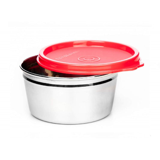 Signoraware - Tiny Wonder Satainless Steel Food Container 250ML () Red - Ghar Sajawat