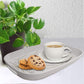 Stehlen - Handy Tray Oval Small Assorted Design Melamine BPA Free FDA Approved Serving Tray 19051 Marble Lines - Ghar Sajawat