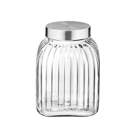 Treo - Bruno High-Quality Clear Glass Jar 1Pcs (3.5 Ltr) Transparent - Ghar Sajawat