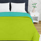 Green Microfiber Double comforter for Mild Winter