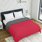 Red & Grey Microfiber Double comforter for Mild Winter